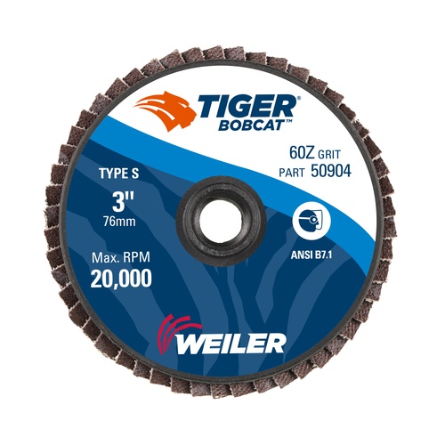 Picture of Weiler Abrasive 3In Mini Flap Disc 60Z Type S Mount Disc Flap